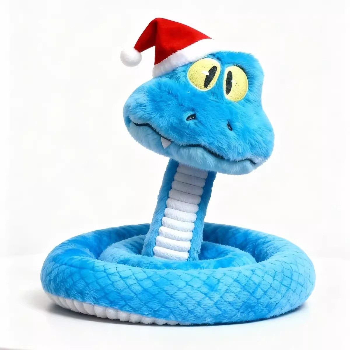 Crazy Animal Gary City New Blue Snake Plush Doll, Can Be Pinched and Shaped, New Year Gift Toy Pendant Figurine