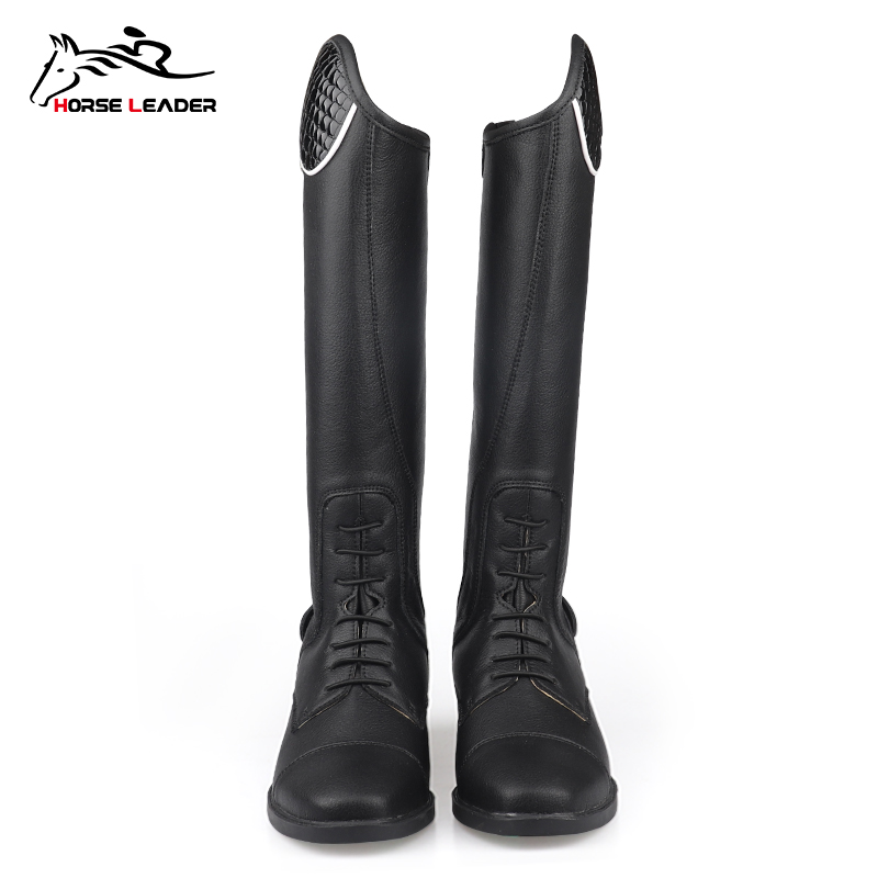 HORSELEADER summer equestrian equipment riding boots women's wear-resistant riding men's boots cowhide breathable long riding boots