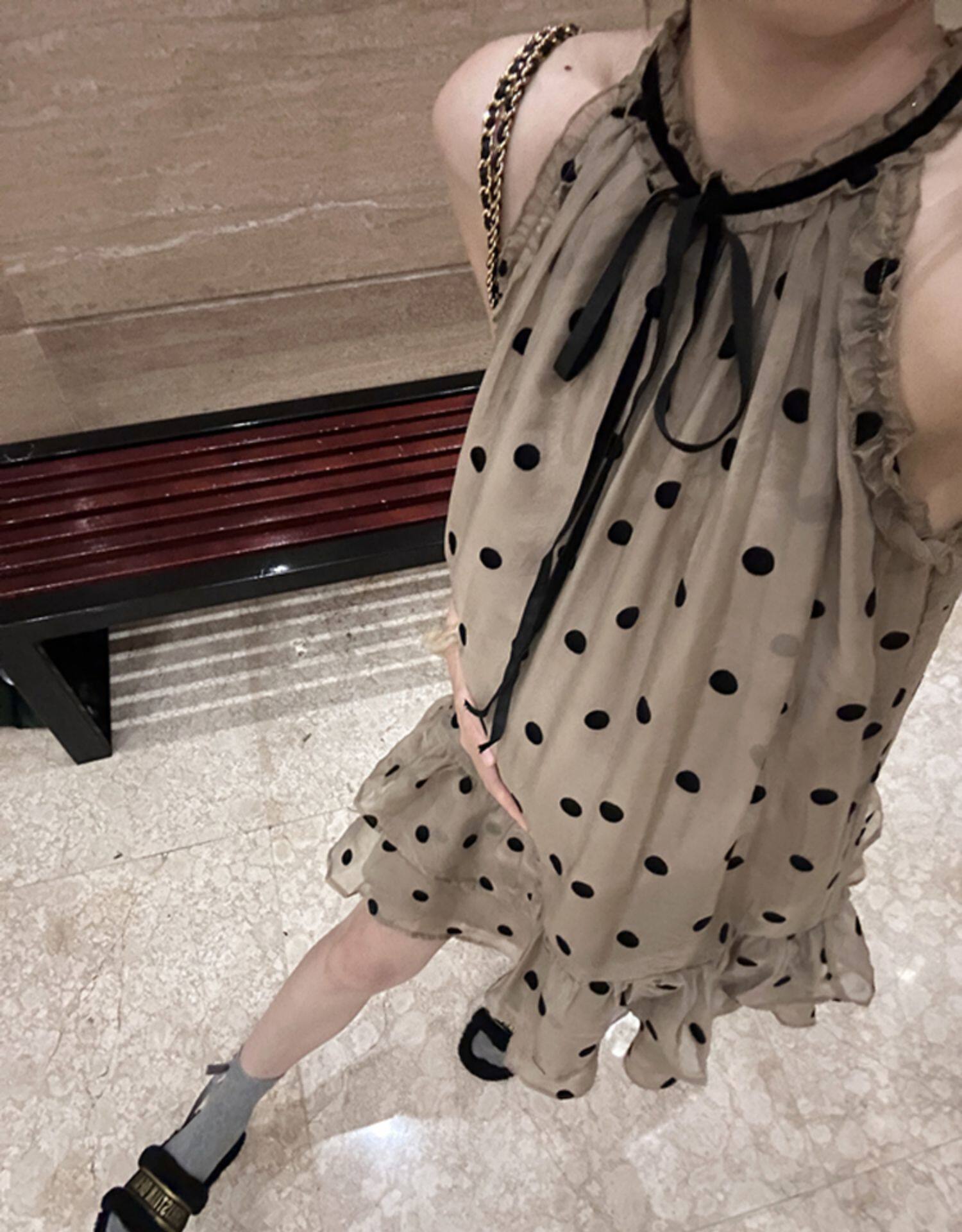 孕妇夏季连衣裙女2026新款时尚法式波点裙夏装小个子潮妈宽松裙子 — 11
