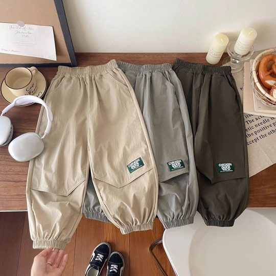 Boys summer thin casual overalls