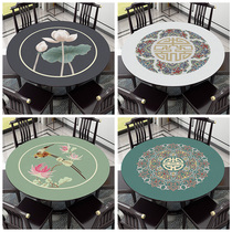 Waterproof oil - proof tablet and oil - free tablet cloth of new Chinese tea - cloth leather table cloth