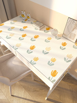 Students desk mat in children learn waterproof oil and anti-hot pvc leather tablecloth washing pad tablet