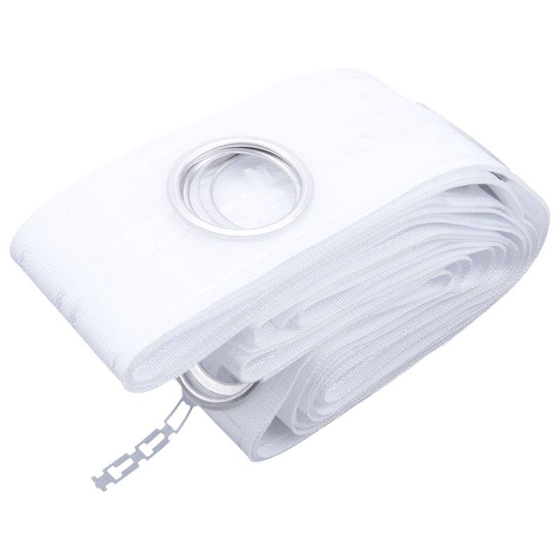 5M Eyelet Curtain Tape 40 Rings Accessories Sewing Silver Cu