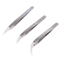 P9YB P9YB 3pcs Non Conductive Anti-Static Ceramic Tweezers IC SMD