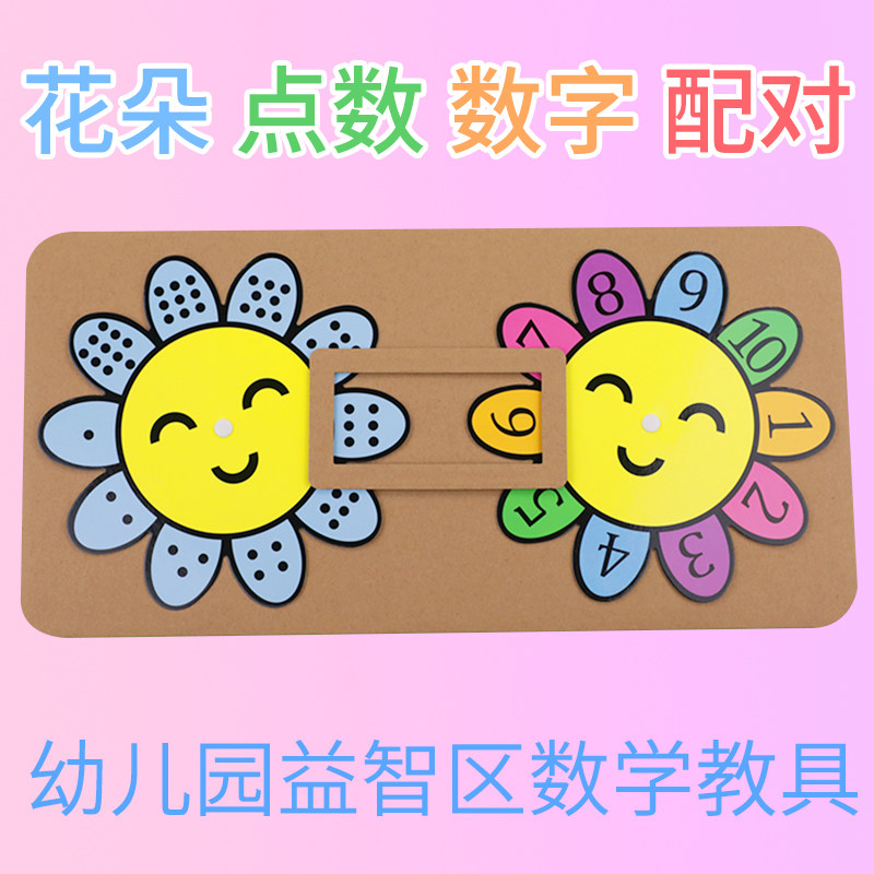 Numerical mathematical homemade toy materials for mathematical mathematical toy materials for kindergarten area