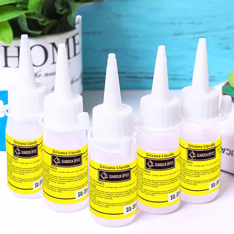 10 bottles of 30ml non-woven hemp rope fur ball button painting special alcohol glue handmade children's styrofoam transparent glue