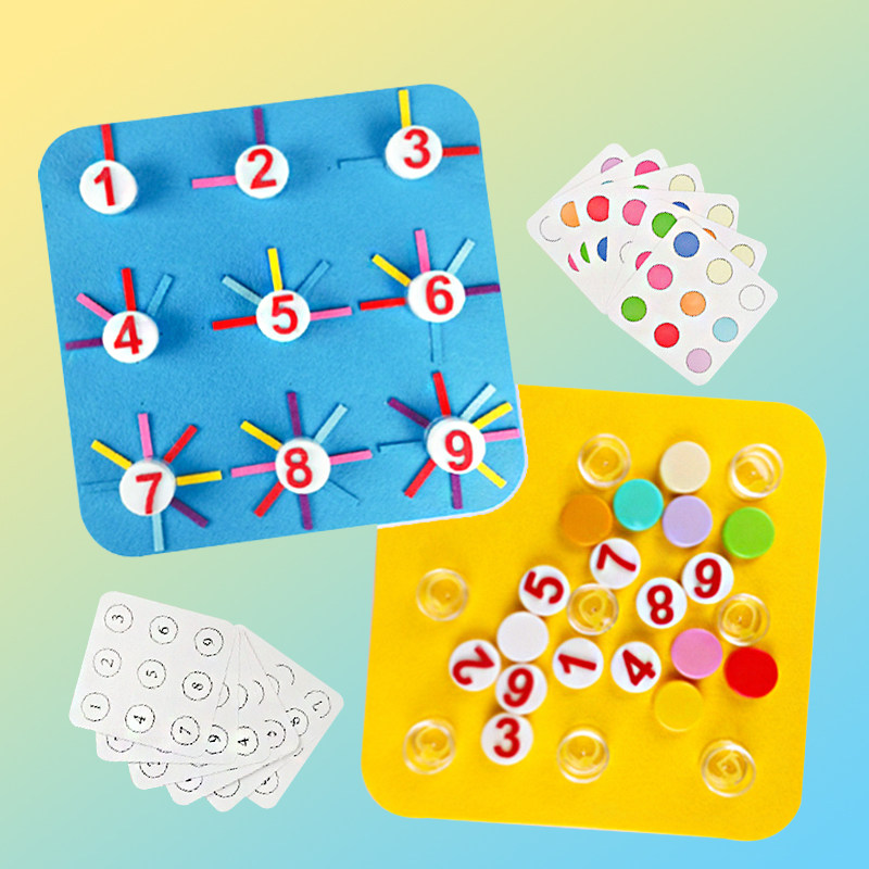 Kindergarten small and medium class puzzle hand fine motor training toy twist bottle cap play teaching aid area corner material