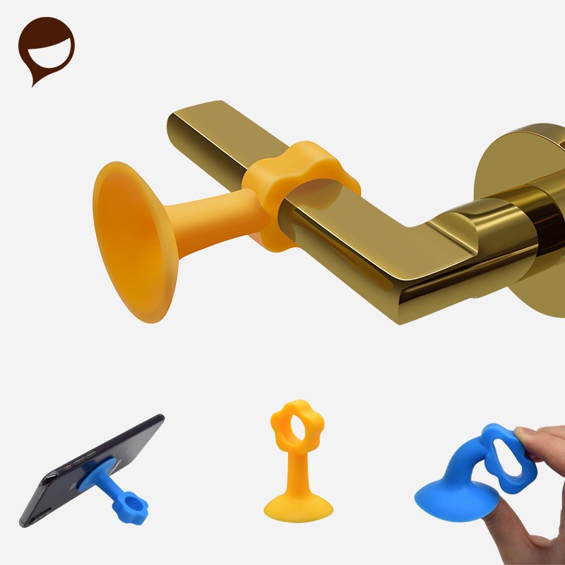 Free new other ground-mounted door suction sanitary handle suction cup bedroom bathroom door rear anti-collision silent suction door device anti-collision