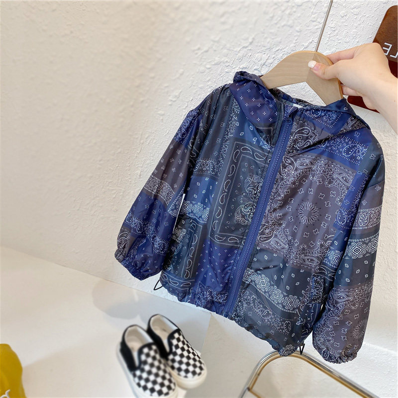 Children's clothing boys' sun protection clothing 2022 summer clothing new children's air-conditioning shirt Western style thin skin clothing breathable jacket