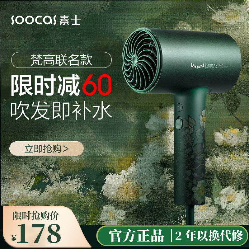 Vegetarian hair dryer Home High power quick dry dormitory with millet hair dryer Van Gogh small