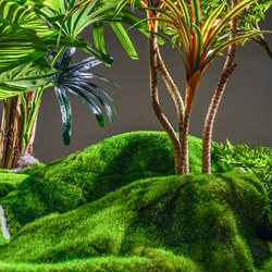 Simulated Green Plants, Flocked Fake Moss, Moss Skin Blocks, Artificial Turf, Indoor Landscape Decoration Ornaments