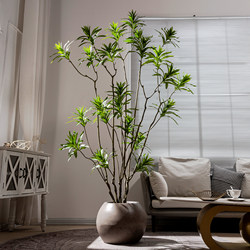 High-End Bionic Green Plant Lily Bamboo, Classy Light Luxury Indoor Living Room Decoration, Large Potted Plant, Artificial Tree, Fake Tree