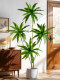 Large High-End Artificial Green Plant, Brazilian Iron Plant, Indoor Living Room Floor-Standing Fake Tree Decoration, Potted Fake Plant for Landscaping