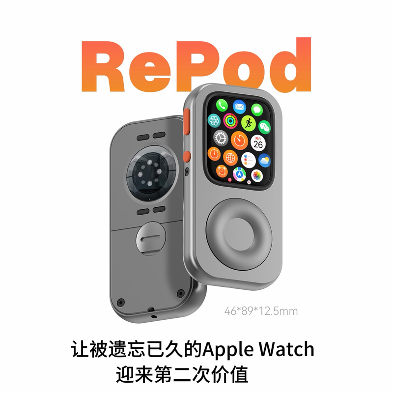 Repod Modified Creative Apple Watch Protective Case Suitable for Apple Watch Iwatch11 Aluminum Alloy Protection 6