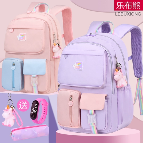 Детский сверхлегкий школьный рюкзак для принцессы со сниженной нагрузкой, защита позвоночника