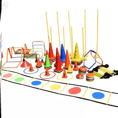 Basketball training auxiliary equipment kindergarten outdoor sports equipment hurdle primary school student logo training equipment