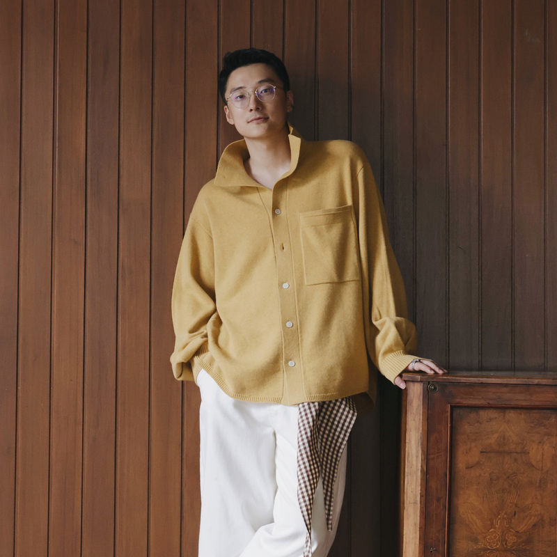 Heavyweight 15.5 Micron Ultra-Fine Merino Wool No-Pinch High-Neck Shirt Jacket