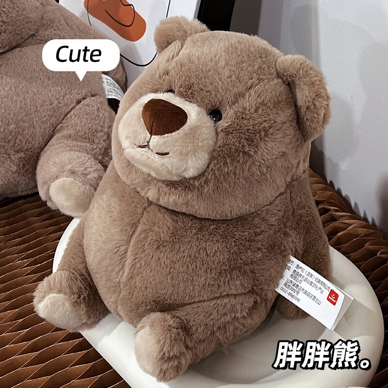 Cute fat bear doll pillow panda doll birthday present