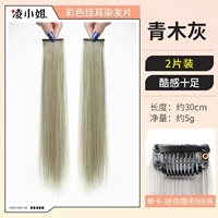 Прямые волосы, короткая прическа [Aoki Grey] 2 шт.