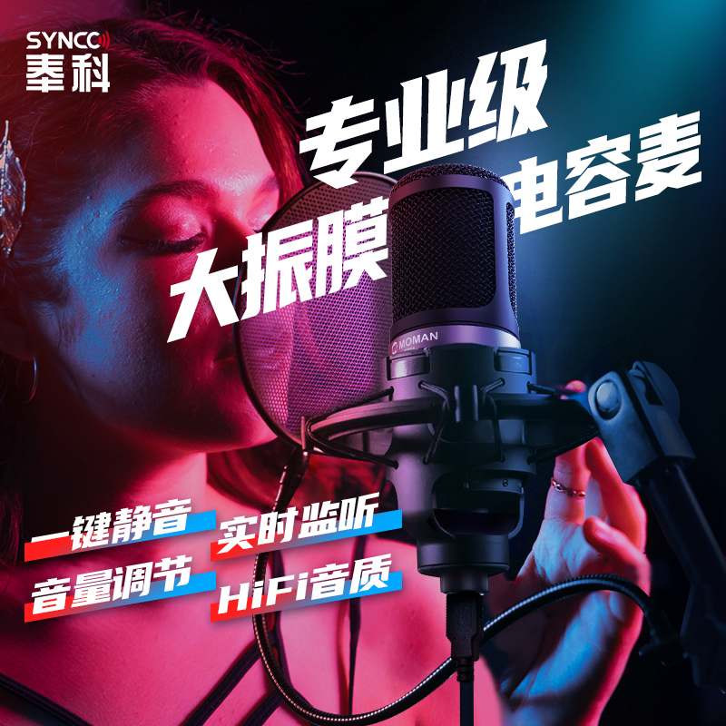 Magic Man EM1 Professional soundtrack microphone computer desktop laptop USB soundtrack microphone live recording device