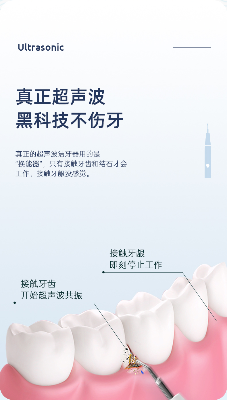 CrazyMonkey 5档超声波洁牙仪  牙石清洁神器 图2