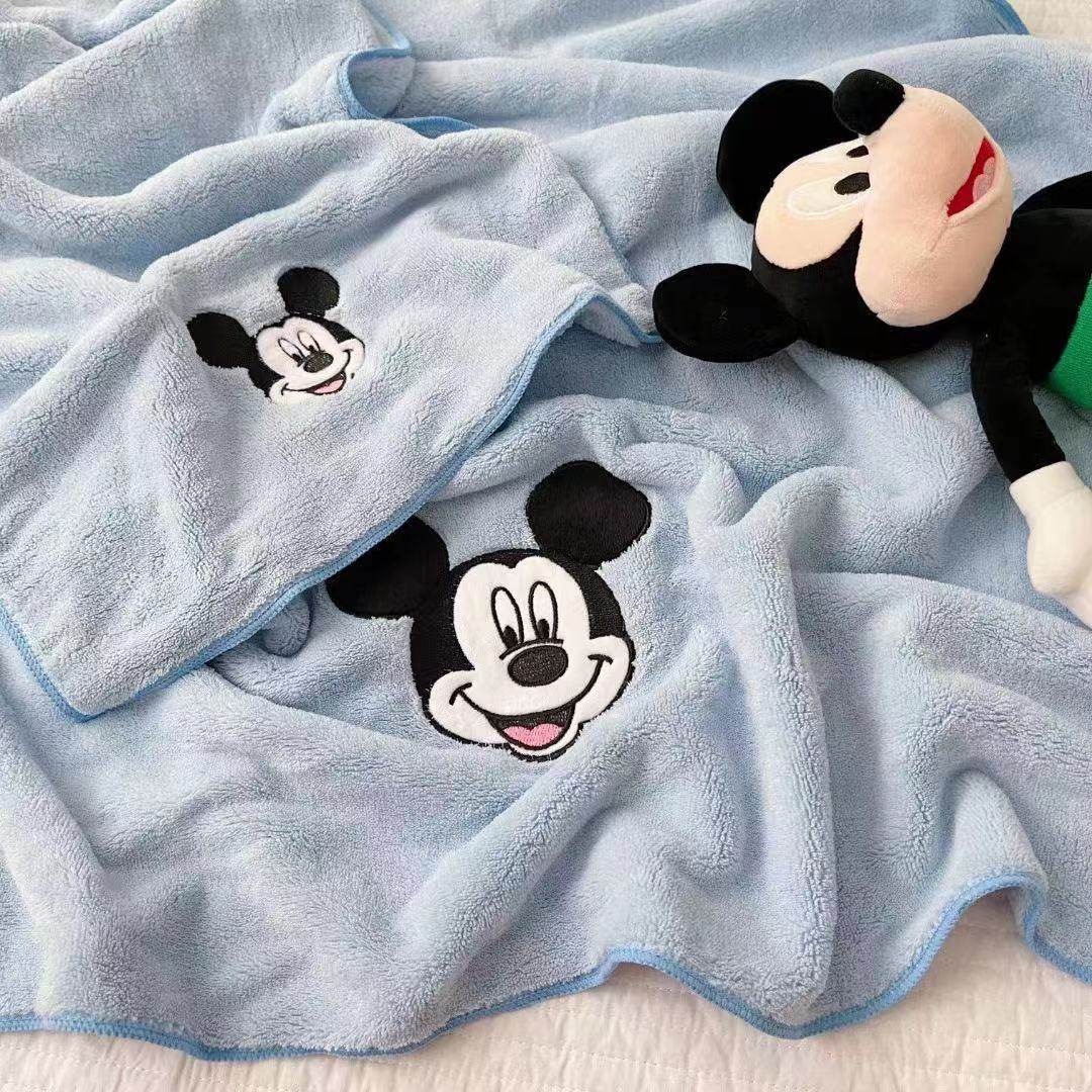 Korean bath towel towel set cartoon soft absorbent does not shed hair home adult boys and girls baby
