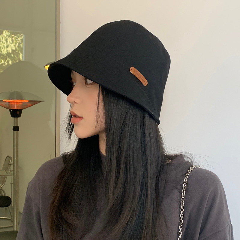 Japanese gp fisherman's hat show face little girl round face spring and summer outing basin hat fashion big head circumference sun hat tide - Taobao