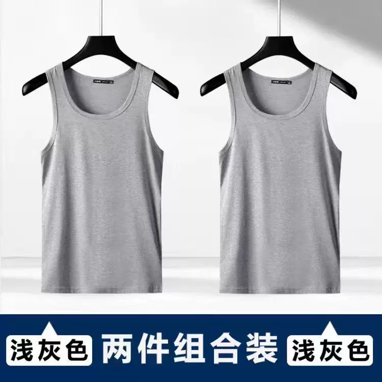 Летняя тонкая шелковая футболка с круглым воротом без рукавов, slim fit