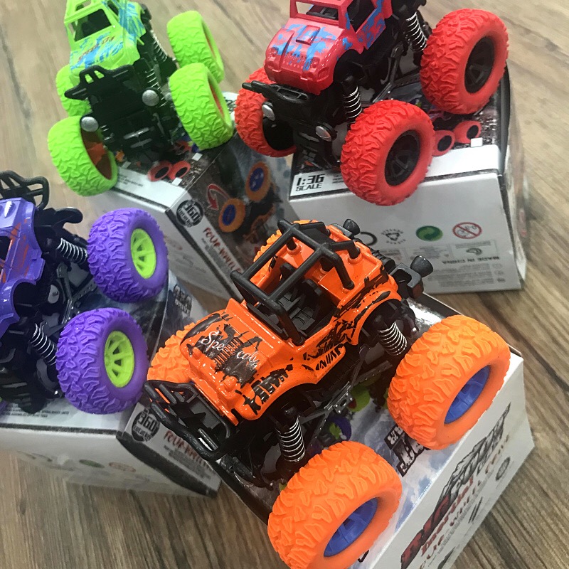 Fun to fly independent shock-absorbing inertial four-wheel drive off-road vehicle children's boy model toy car