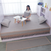 Customized summer cool silk tatami bed cover non-slip kang cover special sheet cushion cover set single piece