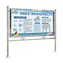 Greenway runway outdoor bulletin board stainless steel vertical sign display board bulletin board billboard outdoor advertising stand street sign