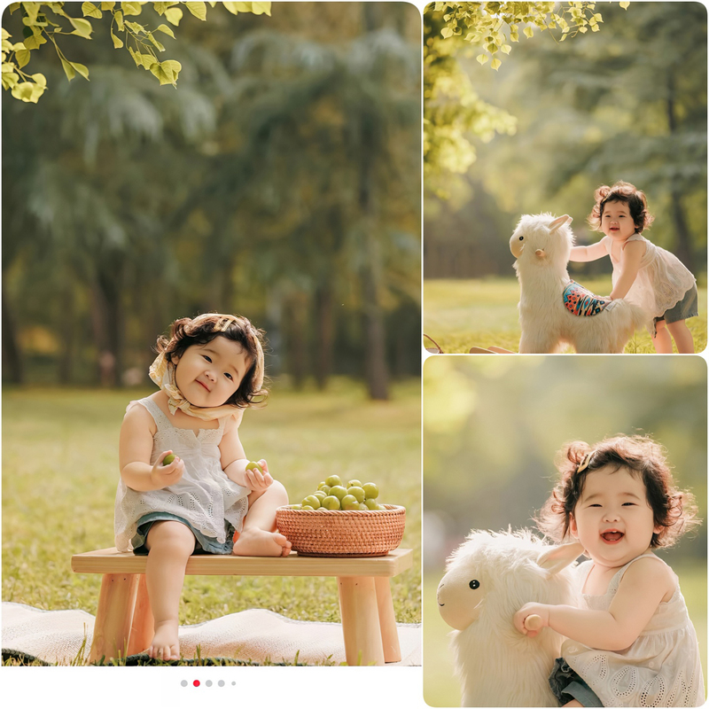 New Studio Autumn and Winter Baby Photoshoot Alpaca Fresh and Cute Baby Personal Portrait Sample Photos 1547