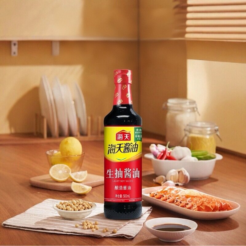 海天生抽酱油500mL炒菜凉拌点蘸增鲜