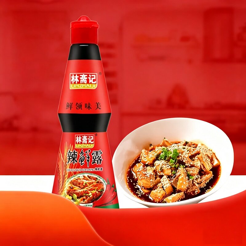 林斋记辣鲜露400ml 鲜味香辣汁调味料炒菜调料拌饭焖锅调味汁 斋记实拍商品图