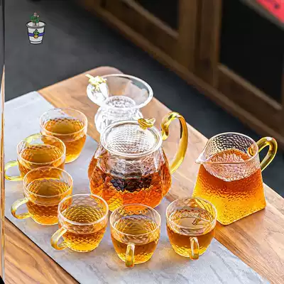 Net red fruit pot High temperature resistant household multi-function flower tea fruit tea explosion-proof net red light luxury glass cold water pot