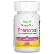 Hong Kong straight hair iHerb Super Nutrition prenatal vitamin supplement healthy nutrition 30 tablets