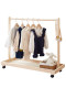 Cloak rack hanger solid wood young baby shelves landing children's landing pine wardrobe kindergarten temporary shelf
