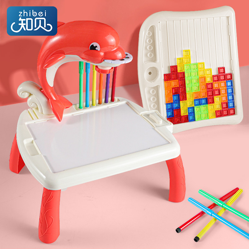 The baby's multifunctional painting script script script can be rubbed 2 to 3 year old toy