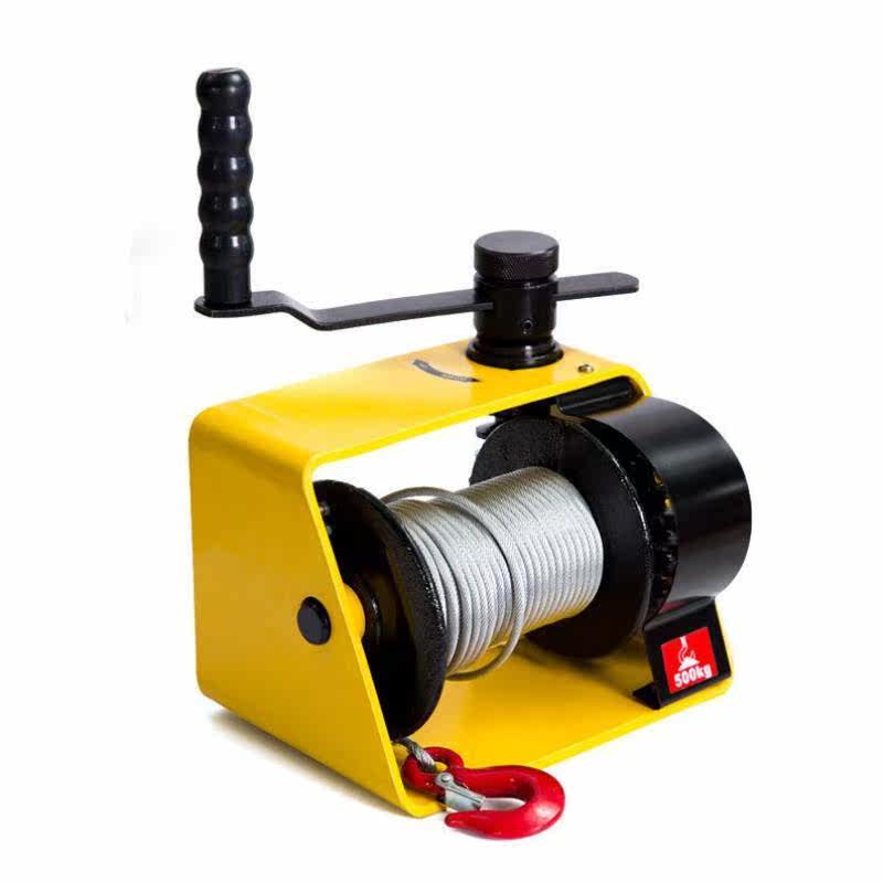 Self-lock hand winch turbo worm windlass with brake heavy hand winch tractor small hanger