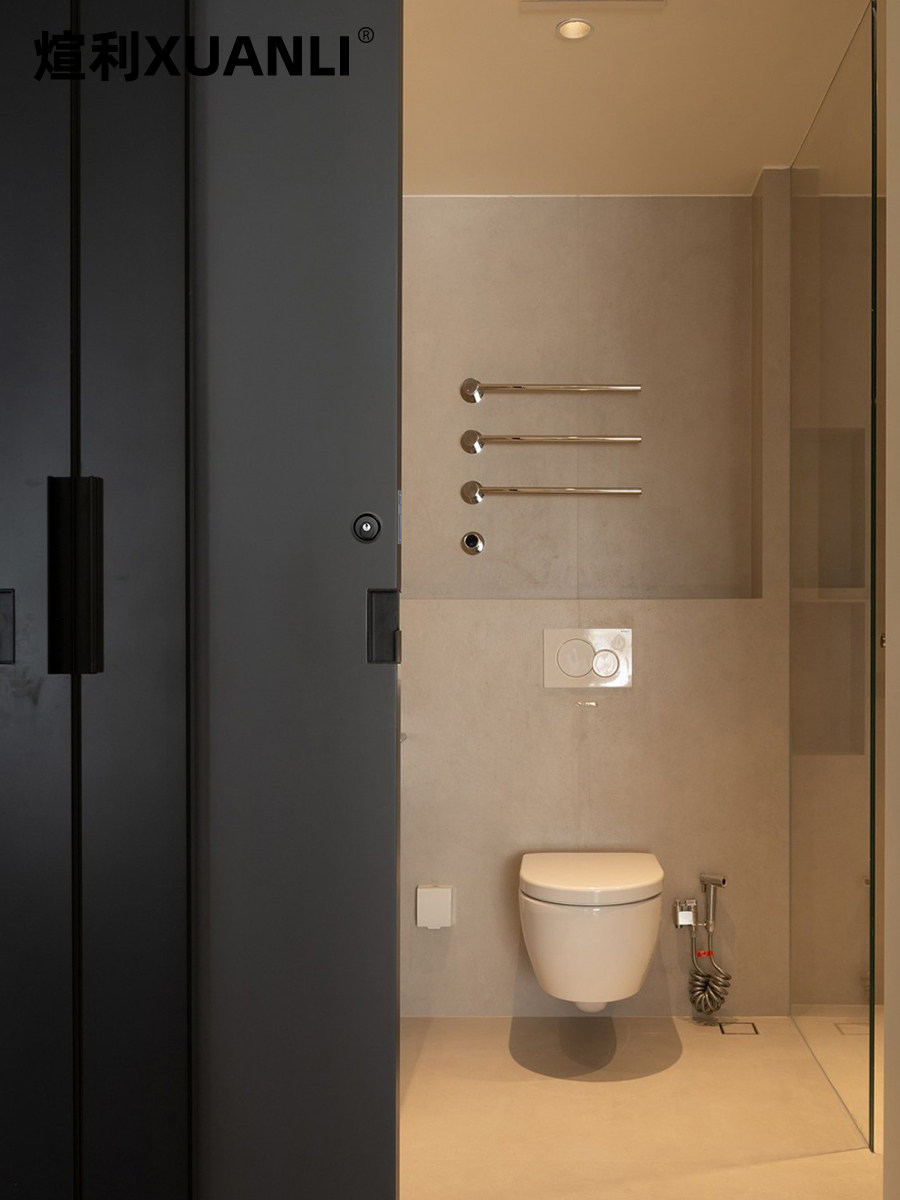 Xuanli Orig. Solid Wood Sliding Door Lock Key Hook Lock Kitchen Sliding Door Balcony Sliding Door Lock Built-In Side-Mounted