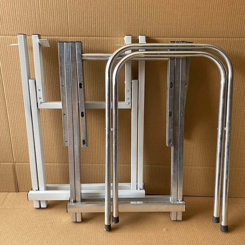 [USD 21.12] Simple Folding Table Stand Rack Iron Cradle Table Legs