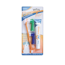 Border Collie Special Dog Toothbrush Pet Toothpaste Set Brushing Cleaning Supplies Oral Toothbrush Finger Cots