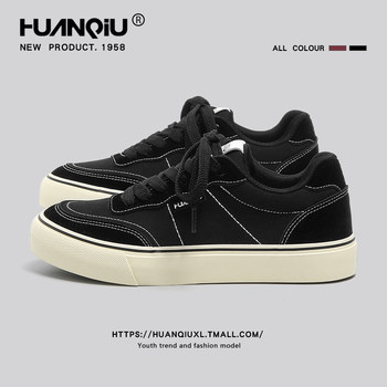 Global American High Street Skateboard Shoes for Men 2026 New Spring Niche Retro Casual Sports Shoes Trendy Canvas Shoes