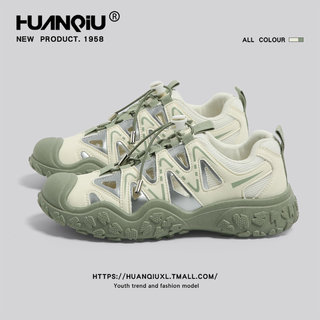 环球厚底丑萌登山鞋女款2025新款夏季镂空透气凉鞋百搭休闲老爹鞋