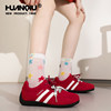 Universal retro moral training shoes for women 2026 new spring flat fashion casual sneakers soft sole sports racing shoes