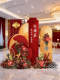 New Chinese-Style Red Engagement Decoration Set for High-End Hotel Banquet Scenes, Artificial Flowers for Wedding Arrangements, and Welcome Decorations