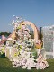 Forest-Style Outdoor Wedding Atmosphere Arrangement, High-End Floral Art, Artificial Flowers, Fake Bouquets, Floor-Standing Ornaments, Beautiful Display and Landscaping Decoration