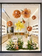 Simulated Green Plant Landscaping Combination Hydrangea High-End Landscape Arrangement Spring Window Decoration Display Scene Ornaments