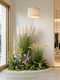 Green Plant Artificial Landscaping High-End Fake Plant Decoration Indoor Bionic Landscape Light Luxury High-Quality Floor-Standing Reed Ornaments