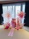 Pink Artificial Flowers for Landscaping, Fake Flowers for Floor Decoration, Popular Photo Spots, Wedding Atmosphere Setup, High-End Artificial Waterfall Flowers